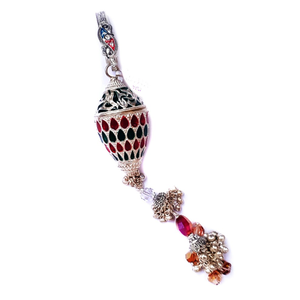 Rajwadi meenakari lighting silver juda mga - 