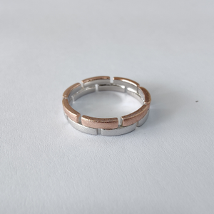 925 sterling silver rose ladies and gents rin