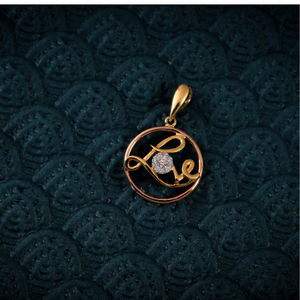 22K CZ LOVE PENDANTS