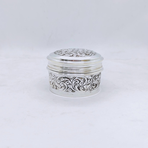 Hallmarked silver box for gifting in antique 