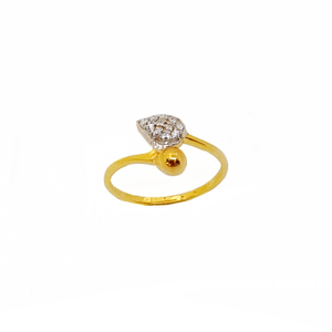 New Designer Collection In 18K Gold Ring - LR