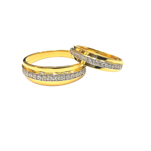 22KT Couple Cz Beautiful Design Rings