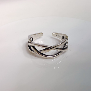 925 silver adjustable ladies ring