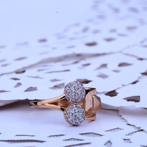 Ladies Rose Gold Fancy Ring-RLR176