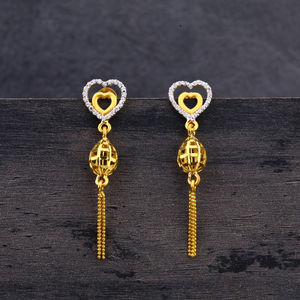 22CT Gold Hallmark Designer ladies Earring LJ