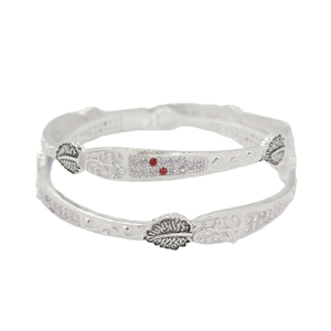 Leaf Oxo 925 Silver Bangle