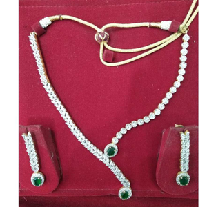 Fancy Artificial Diamond Necklace Set