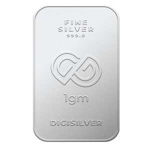 Digigold 1 gram silver mint bar 24k (99.9%)