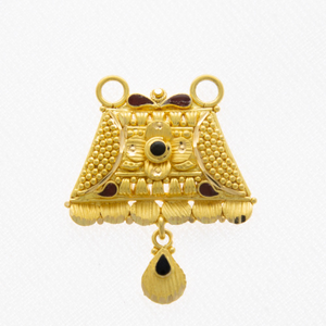 22kt yellow gold kalkati pendant