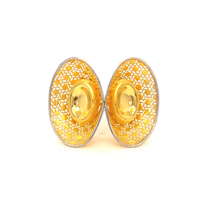 22k gold turkish leaf art ring