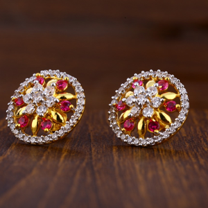 916 Gold Stylish Ladies Tops Earrings LTE203