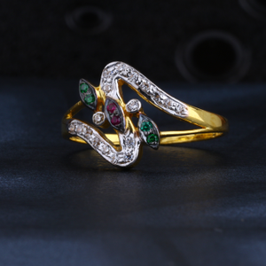 22CT CZ Gold Hallmark Women's Ring LR1348
