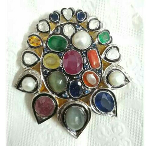 Antique Navratan Pendant