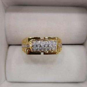 22K / 916 Gold Gents Diamond Charming Ring