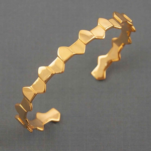 18 Kt Real Solid Yellow Gold Men's Cuff Brace