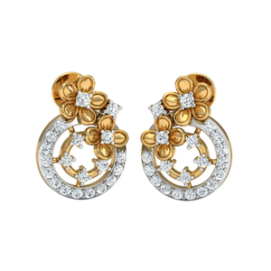 ladies diamond heavy studs