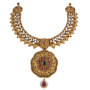 22KT Gold Ladies Antique Designer Necklace