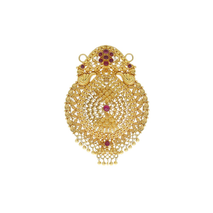 22kt gold calcutti pendant for women
