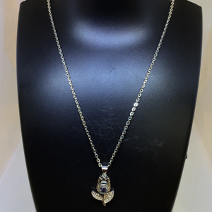 925 FANCY FLOWER NECKLACE