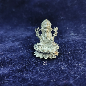 925 silver ganpati kamal murti