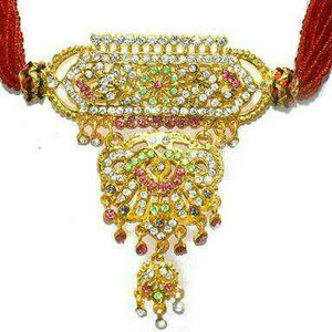 Gold Fancy Rajputi Traditional Necklace