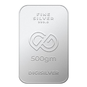 Digigold 500 gram silver mint bar 24k (99.9%)