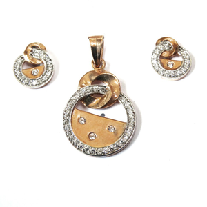 18k rose gold pendant set mga - rps001