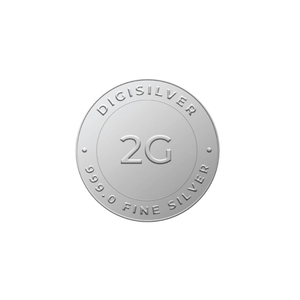 Digigold 2 gram silver coin 24k (99.9%)