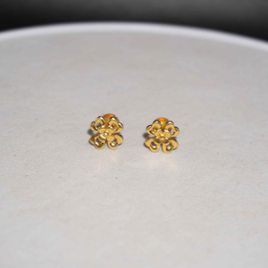 22K Gold Culcutti Design Earring