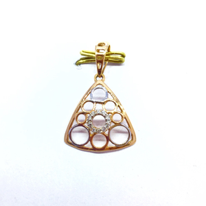 DESIGNING FANCY ROSE GOLD REAL DIAMOND PENDAN