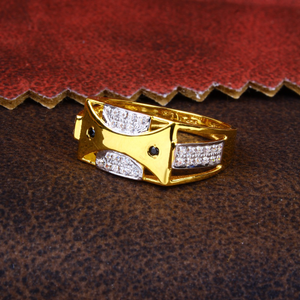 gold simple design cZ Diamond  Ring 137