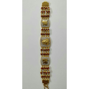 22k / 916 gold gents ganesha shaped bracelet 