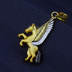 22 carat gold men's exclusive fancy unicorn p