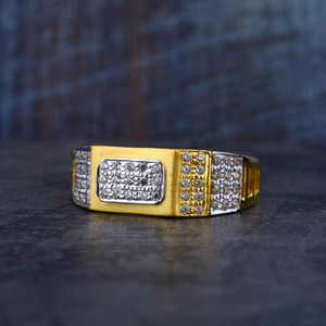 Mens 916 Gold Casting Fancy Ring-MR76