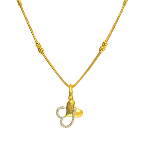 22KT Beautiful Heart Design Chain Set