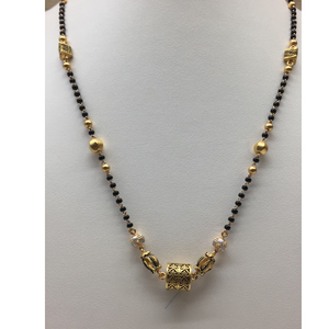 22kt antique singal line mangalsutra dokiya