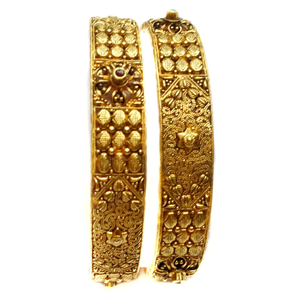 22k gold antique bangle kada mga - gp019