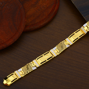 Gold Plain Mens Casting 22ct Designer Bracele