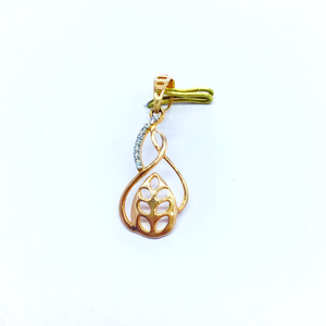 REAL DIAMOND FANCY ROSE GOLD PENDANT