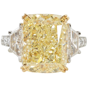 GIA certified Fancy Yellow 10.17 carat SI2 ce