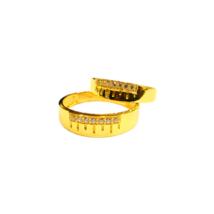 22KT Couple Cz Design Ring