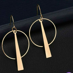 Gold Plated Brass Circle Earring
