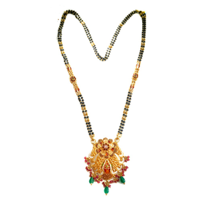 22k Gold Meenakari flower shape mangalsutra M