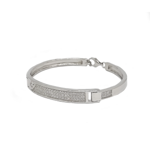 Simple Fancy Kids Kada Bracelet In 925 Sterli