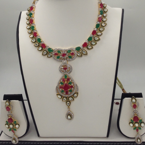 Multicolour CZ Stones Necklace Set JNC0045