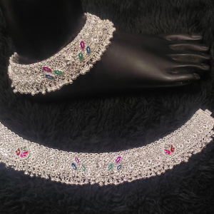 Latest Design Ladies Pure Silver Payal