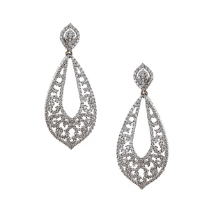 Attractive Diamond Long Earrings