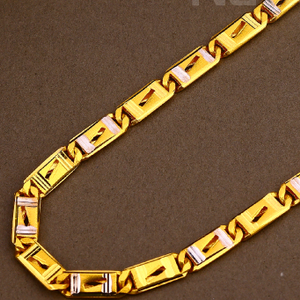 22kt gold hallmark classic mens chock chain m