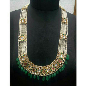 Fancy Brass Designer Kundan Necklace