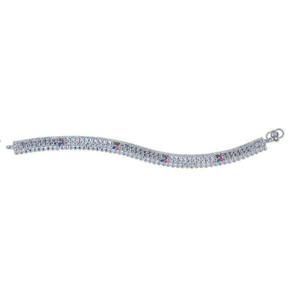 Fancy Silver Ladies Anklet